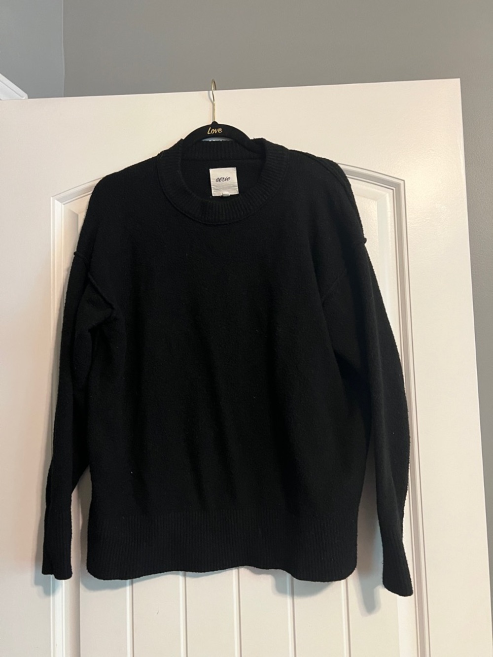 Aerie black sweater size s